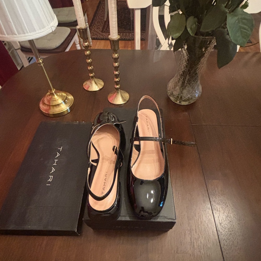 Tahari Black Shoe Box